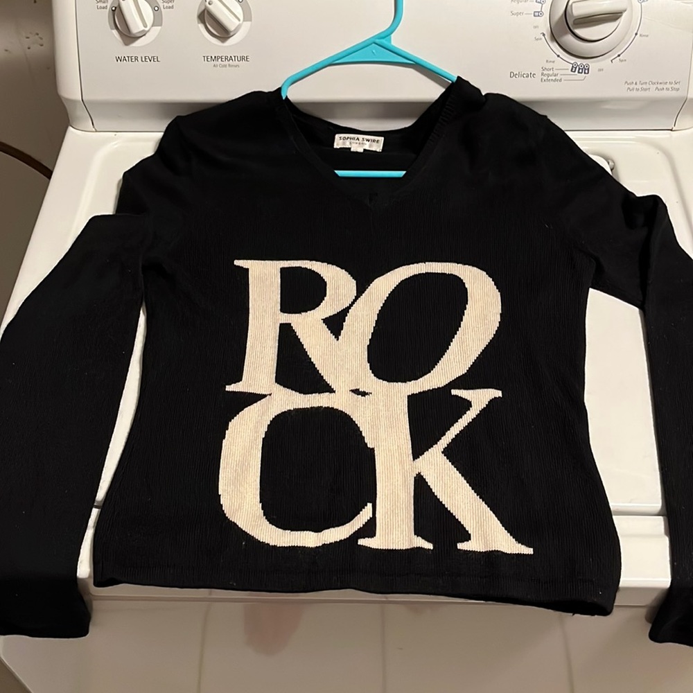 Cashmere Rockstar Sophia Swire Silk Cashmere Sweater size small EUC!!
